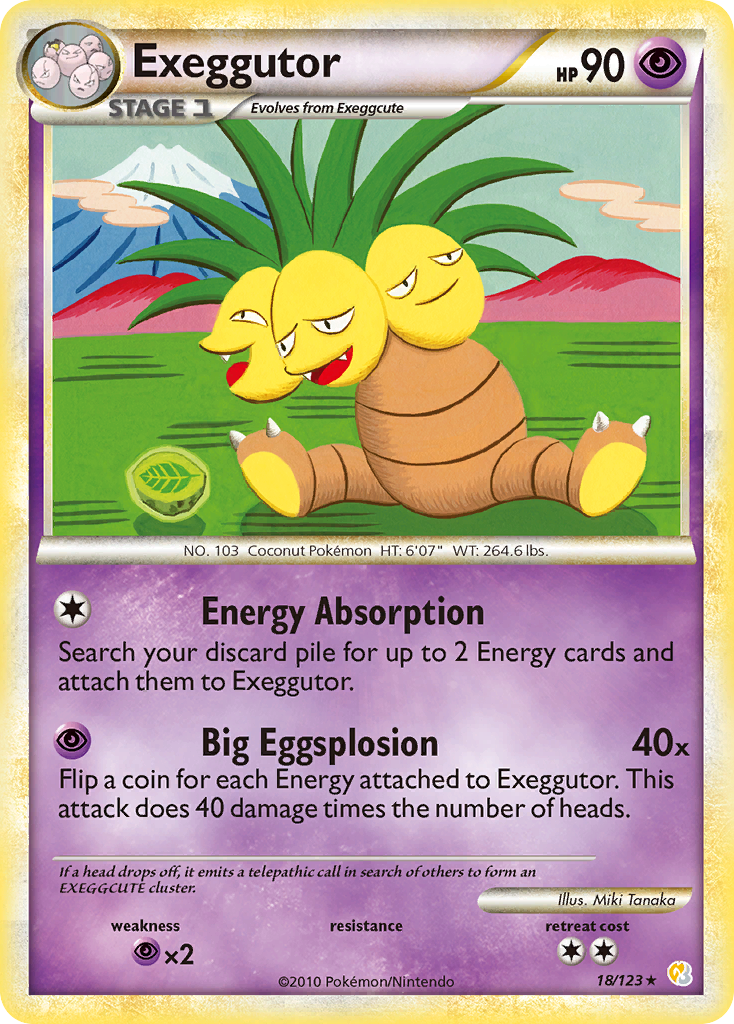 Exeggutor (18/123) [HeartGold & SoulSilver: Base Set] | Good Games Morley