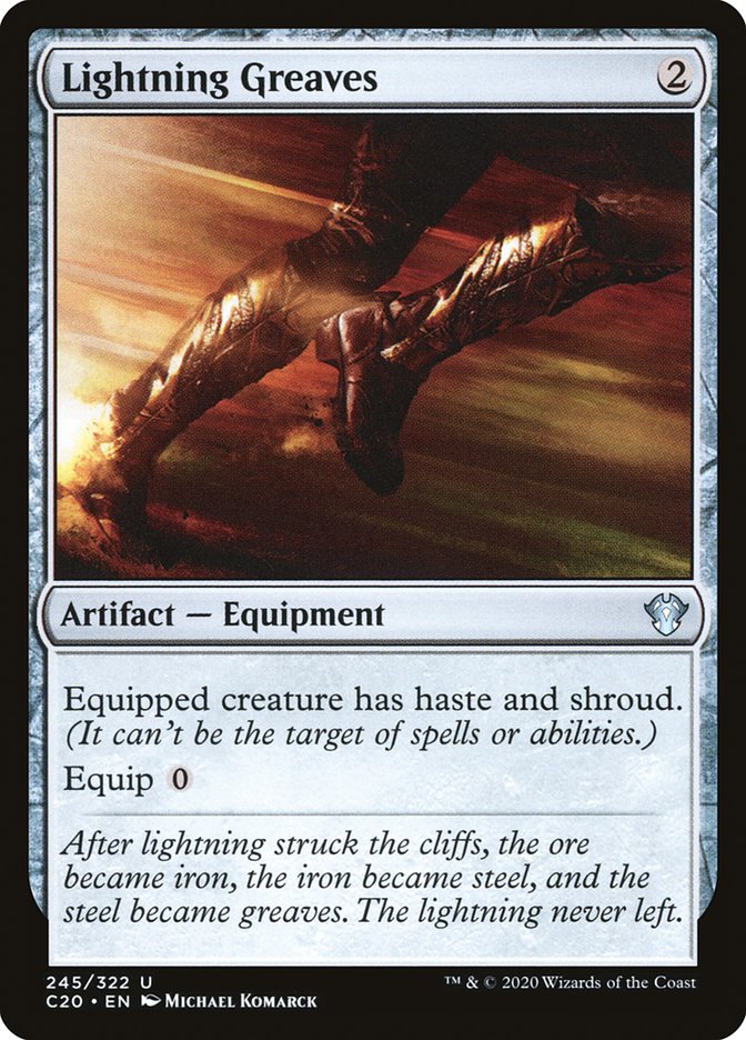 Lightning Greaves [Commander 2020] | Good Games Morley