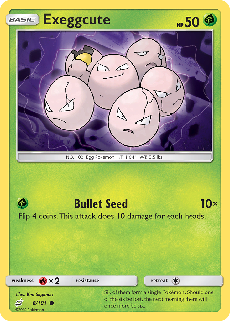 Exeggcute (8/181) [Sun & Moon: Team Up] | Good Games Morley