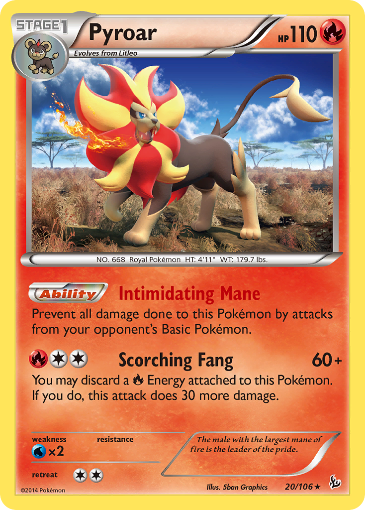 Pyroar (20/106) [XY: Flashfire] | Good Games Morley