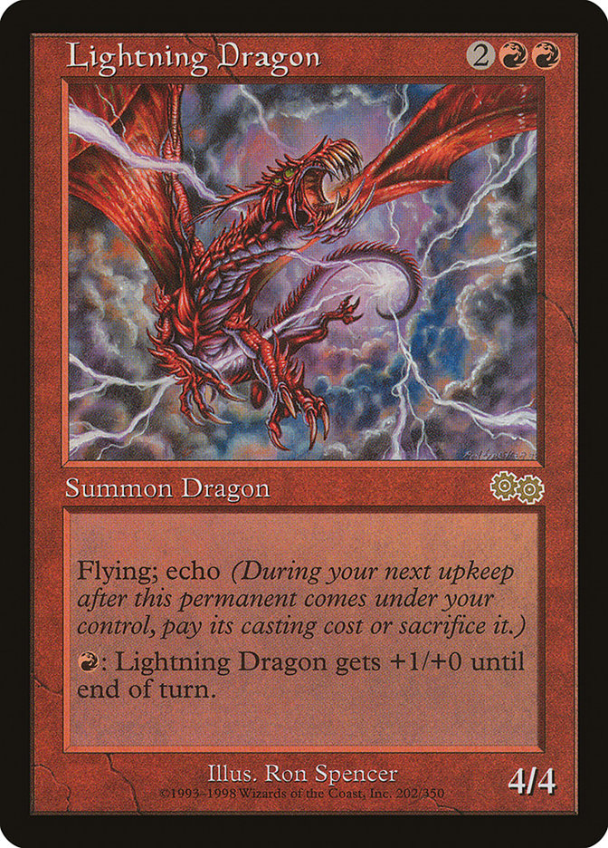 Lightning Dragon [Urza's Saga] | Good Games Morley