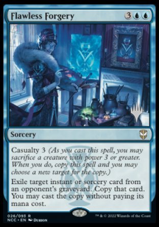 Flawless Forgery (Promo Pack) [Streets of New Capenna Commander Promos] | Good Games Morley