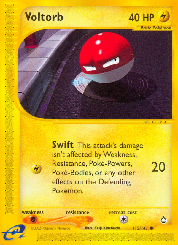 Voltorb (115/147) [Aquapolis] | Good Games Morley