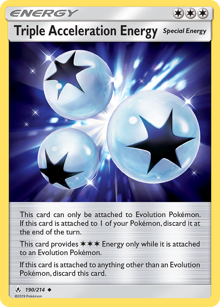 Triple Acceleration Energy (190/214) [Sun & Moon: Unbroken Bonds] | Good Games Morley