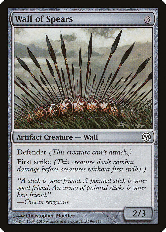 Wall of Spears [Duels of the Planeswalkers] | Good Games Morley