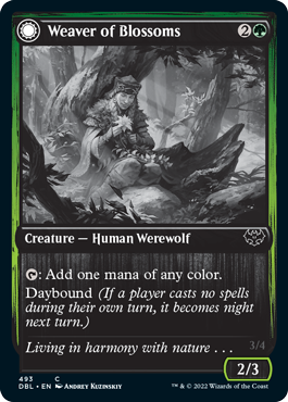 Weaver of Blossoms // Blossom-Clad Werewolf [Innistrad: Double Feature] | Good Games Morley