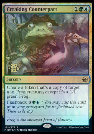Croaking Counterpart [Innistrad: Midnight Hunt Prerelease Promos] | Good Games Morley