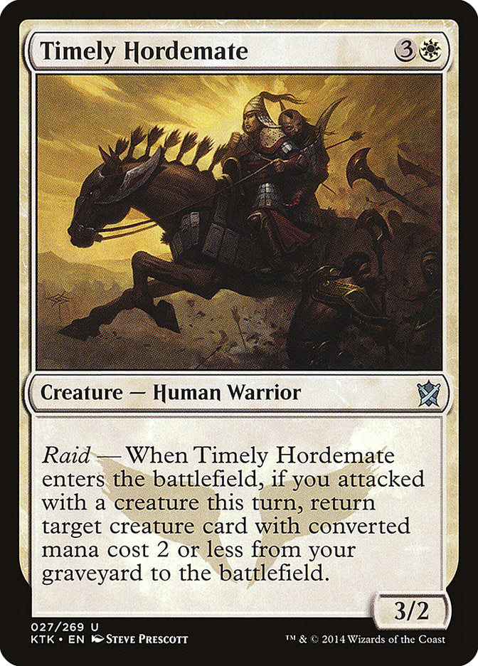 Timely Hordemate [Khans of Tarkir] | Good Games Morley