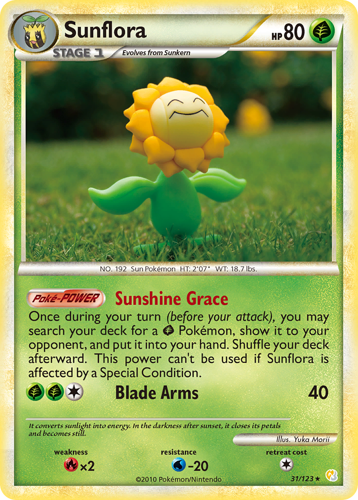 Sunflora (31/123) [HeartGold & SoulSilver: Base Set] | Good Games Morley