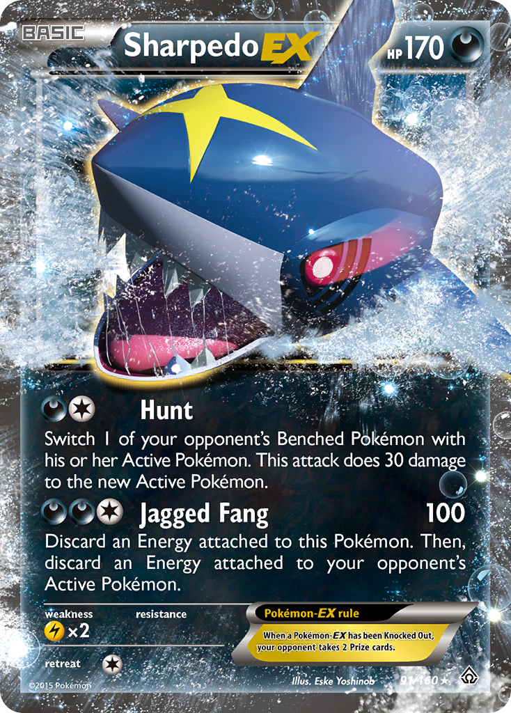 Sharpedo EX (91/160) [XY: Primal Clash] | Good Games Morley