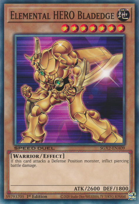 Elemental HERO Bladedge [SGX2-ENA09] Common | Good Games Morley
