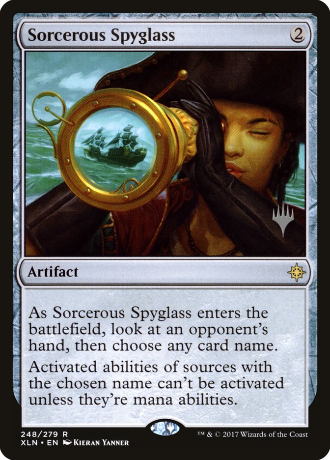 Sorcerous Spyglass (Promo Pack) [Ixalan Promos] | Good Games Morley