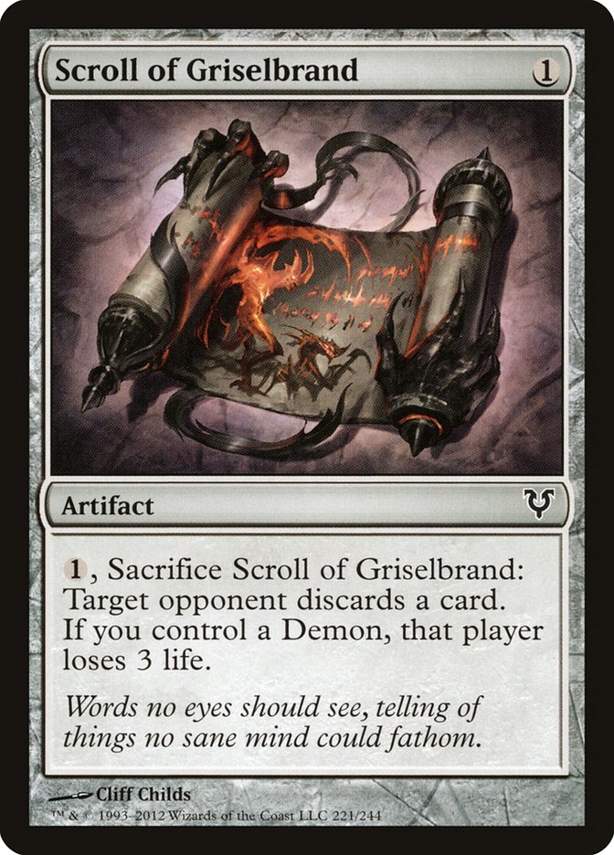 Scroll of Griselbrand [Avacyn Restored] | Good Games Morley