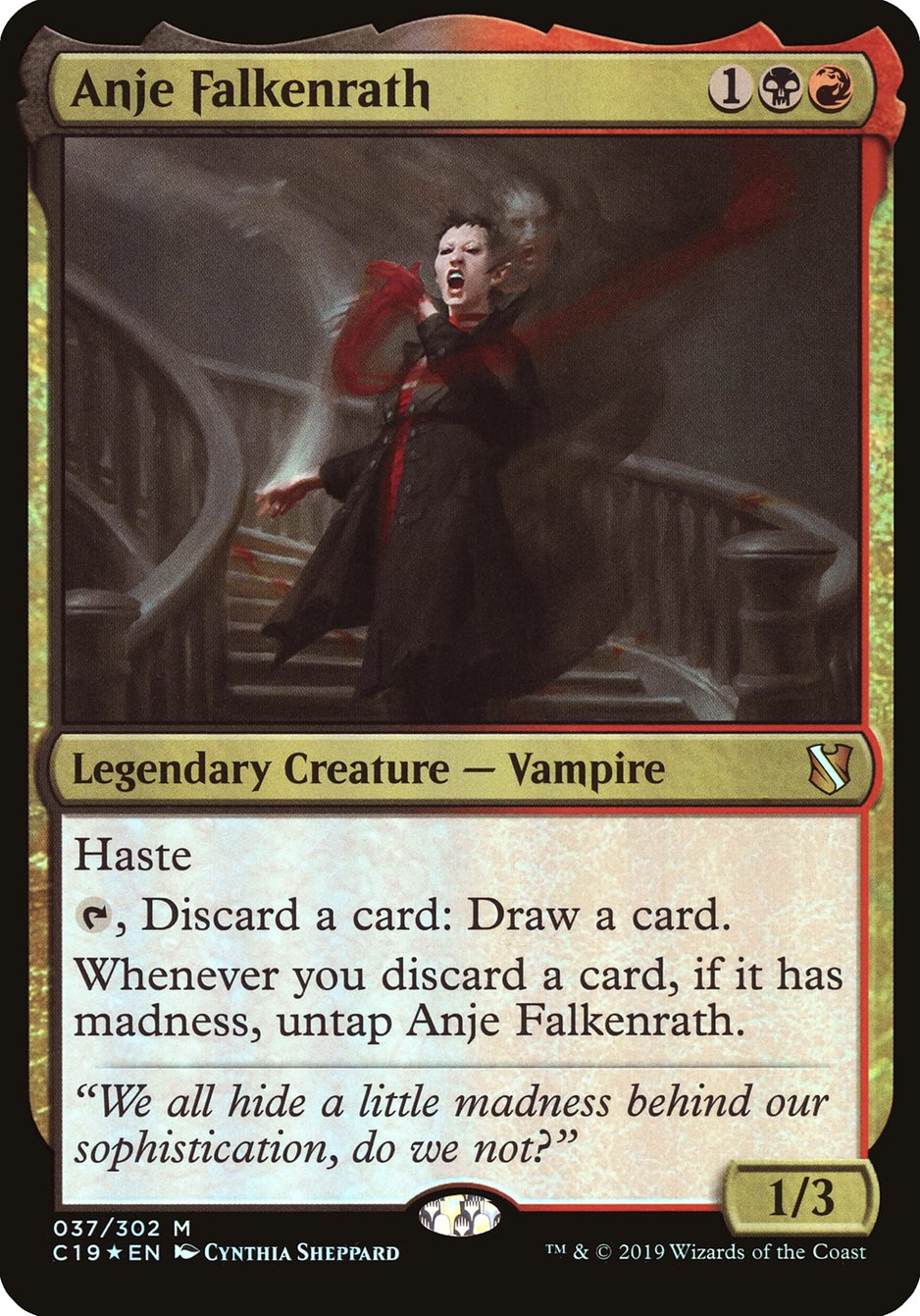 Anje Falkenrath (Oversized) [Commander 2019 Oversized] | Good Games Morley