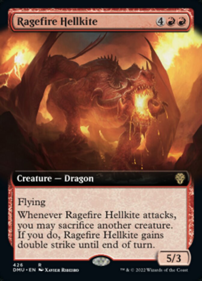 Ragefire Hellkite (Extended Art) [Dominaria United] | Good Games Morley