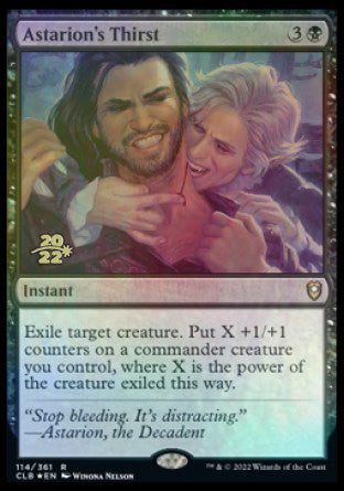 Astarion's Thirst [Commander Legends: Battle for Baldur's Gate Prerelease Promos] | Good Games Morley