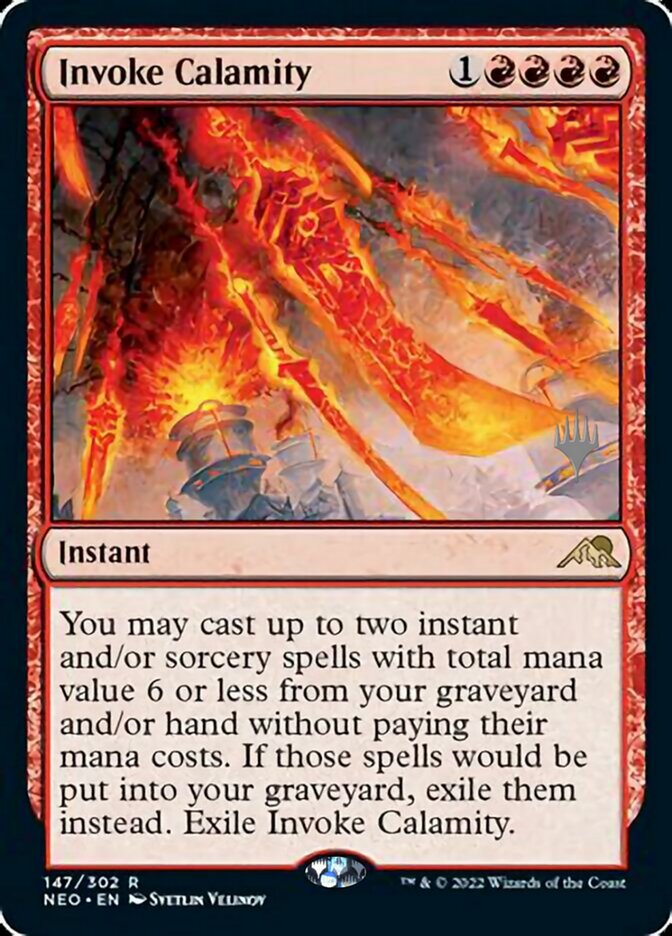 Invoke Calamity (Promo Pack) [Kamigawa: Neon Dynasty Promos] | Good Games Morley