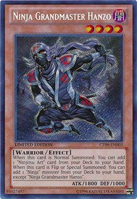 Ninja Grandmaster Hanzo [CT09-EN003] Secret Rare | Good Games Morley