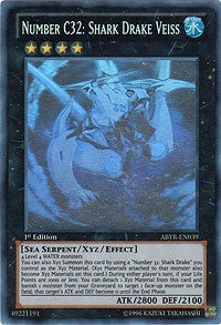Number C32: Shark Drake Veiss [ABYR-EN039] Ghost Rare | Good Games Morley