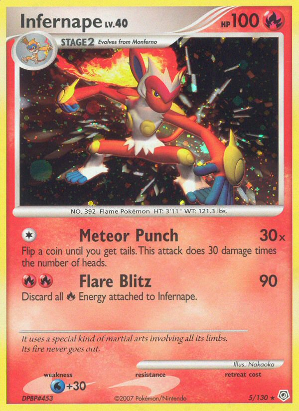 Infernape (5/130) [Diamond & Pearl: Base Set] | Good Games Morley