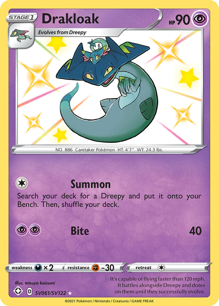 Drakloak (SV061/SV122) [Sword & Shield: Shining Fates] | Good Games Morley