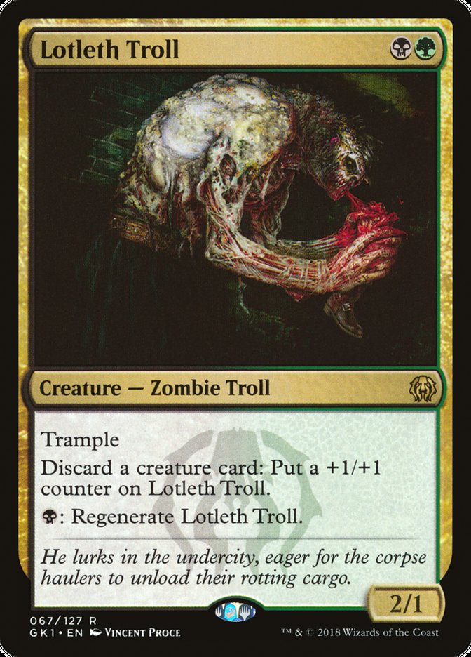 Lotleth Troll [Guilds of Ravnica Guild Kit] | Good Games Morley
