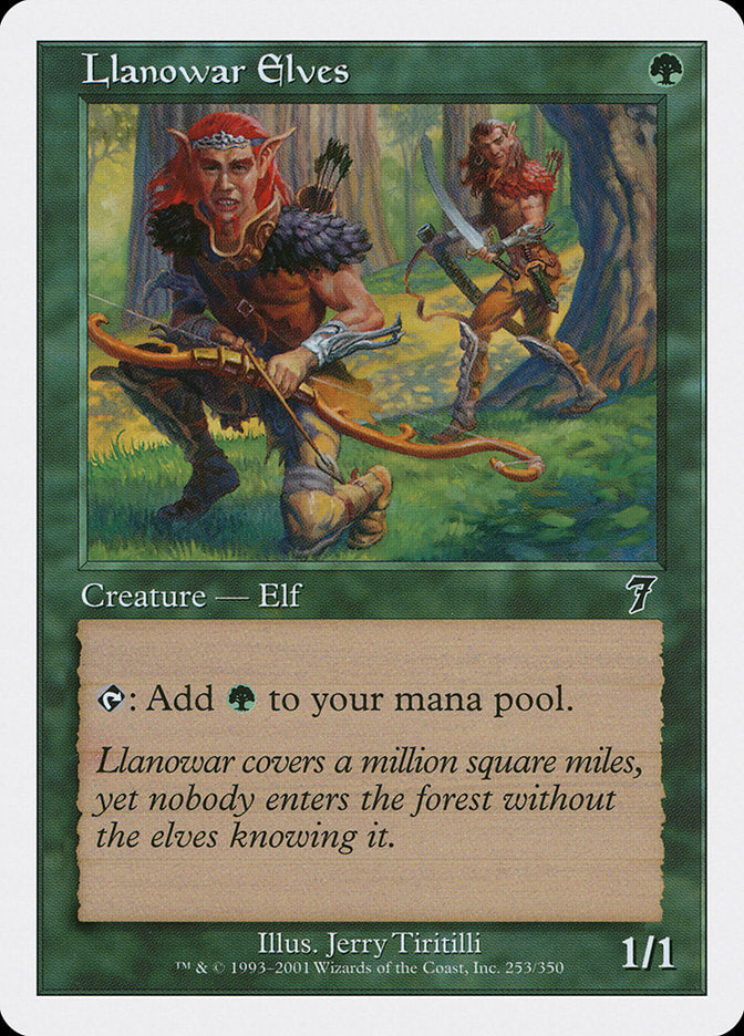 Llanowar Elves [Seventh Edition] | Good Games Morley