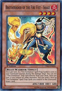 Brotherhood of the Fire Fist - Snake [CBLZ-EN026] Super Rare | Good Games Morley