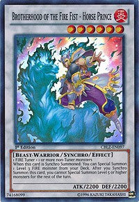 Brotherhood of the Fire Fist - Horse Prince [CBLZ-EN097] Super Rare | Good Games Morley
