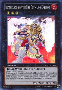 Brotherhood of the Fire Fist - Lion Emperor [CBLZ-EN099] Super Rare | Good Games Morley