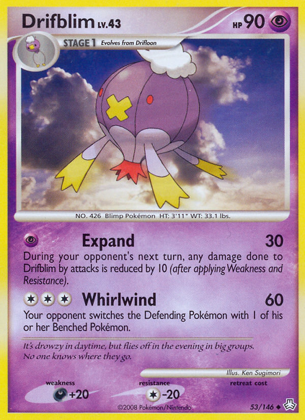 Drifblim (53/146) [Diamond & Pearl: Legends Awakened] | Good Games Morley