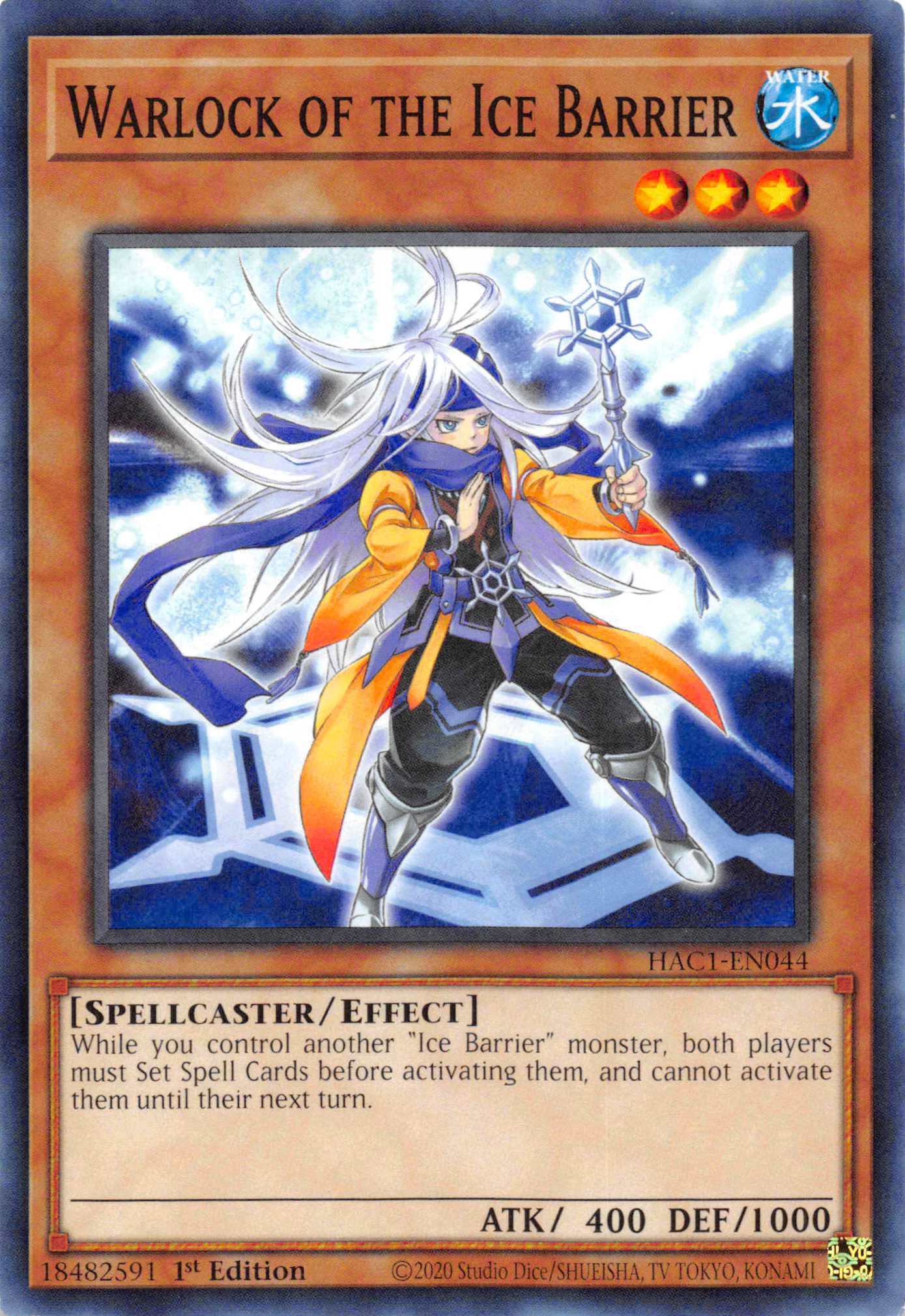 Warlock of the Ice Barrier (Duel Terminal) [HAC1-EN044] Parallel Rare | Good Games Morley