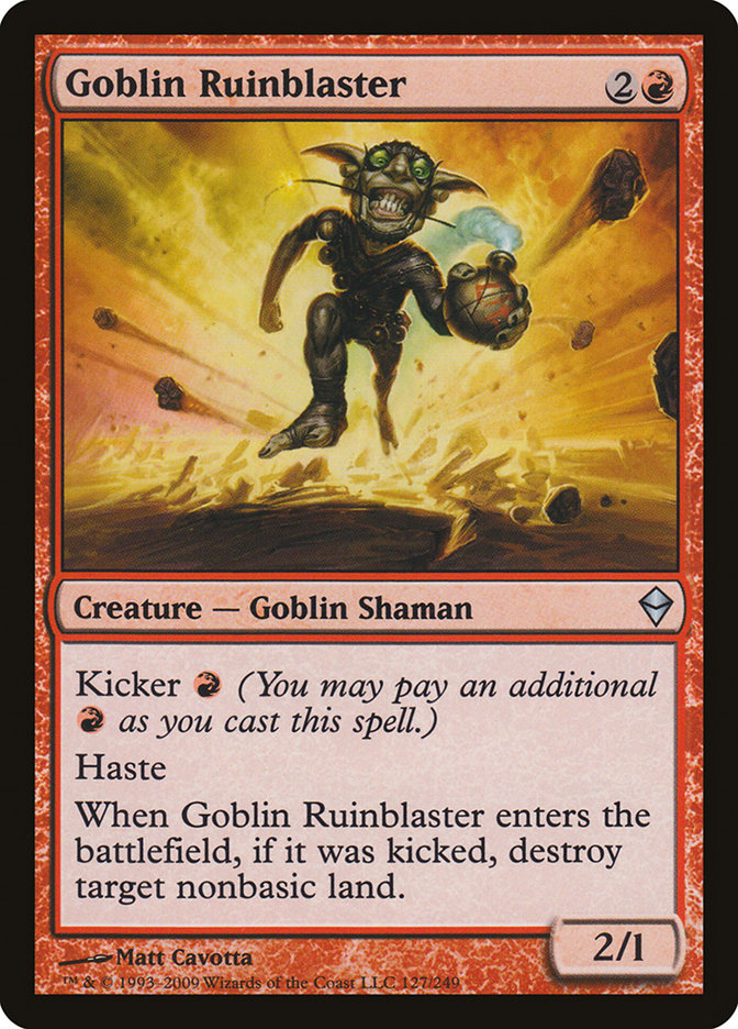 Goblin Ruinblaster [Zendikar] | Good Games Morley