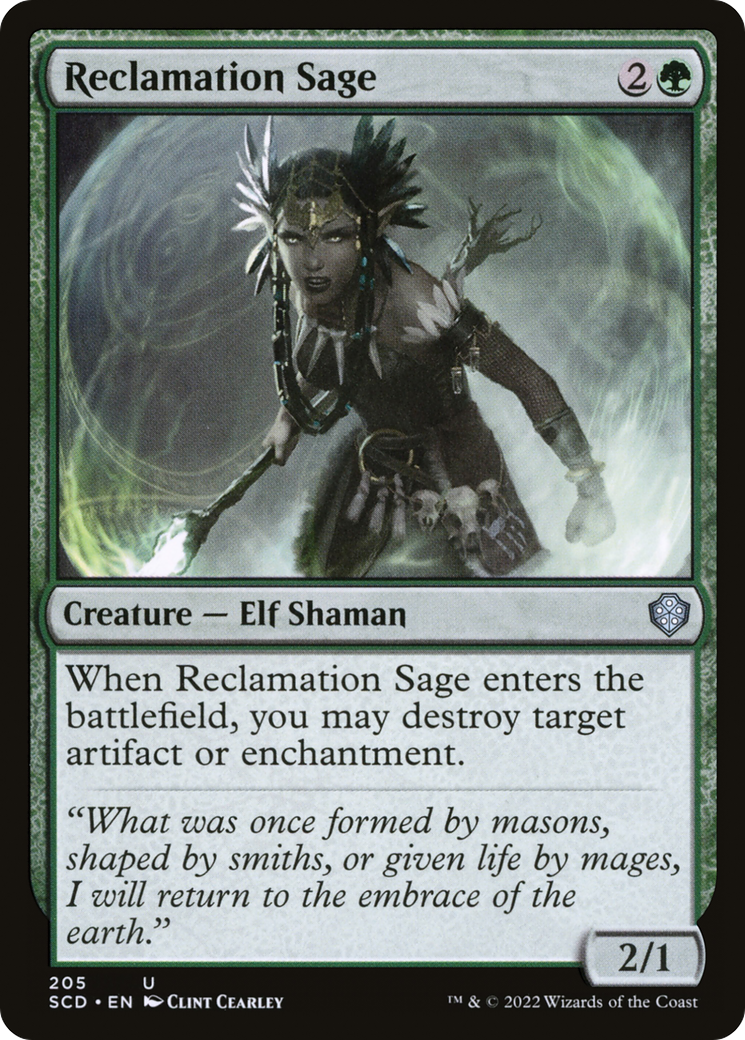 Reclamation Sage [Starter Commander Decks] | Good Games Morley