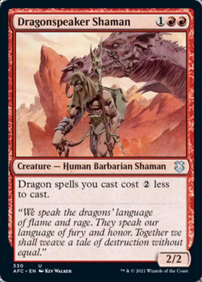 Dragonspeaker Shaman [Dungeons & Dragons: Adventures in the Forgotten Realms Commander] | Good Games Morley