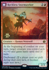 Reckless Stormseeker // Storm-Charged Slasher [Innistrad: Midnight Hunt Prerelease Promos] | Good Games Morley