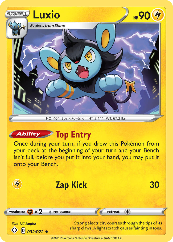 Luxio (032/072) [Sword & Shield: Shining Fates] | Good Games Morley