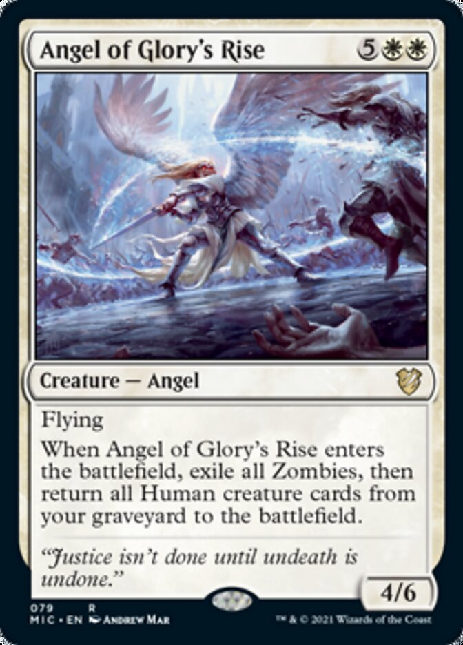 Angel of Glory's Rise [Innistrad: Midnight Hunt Commander] | Good Games Morley
