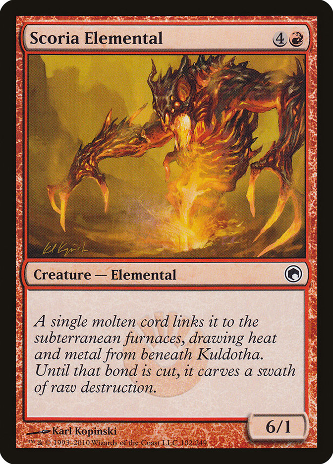 Scoria Elemental [Scars of Mirrodin] | Good Games Morley