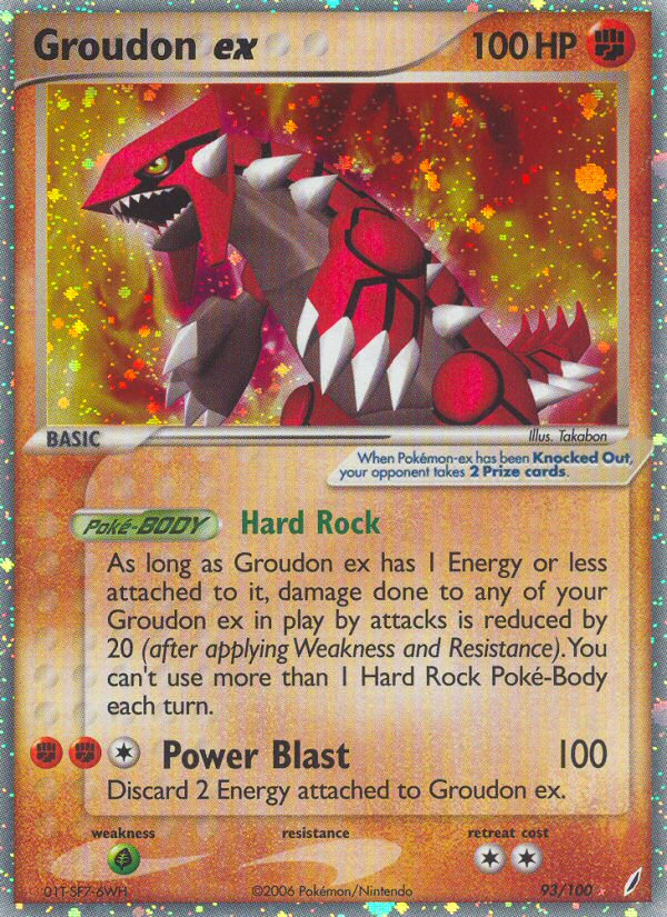 Groudon ex (93/100) [EX: Crystal Guardians] | Good Games Morley