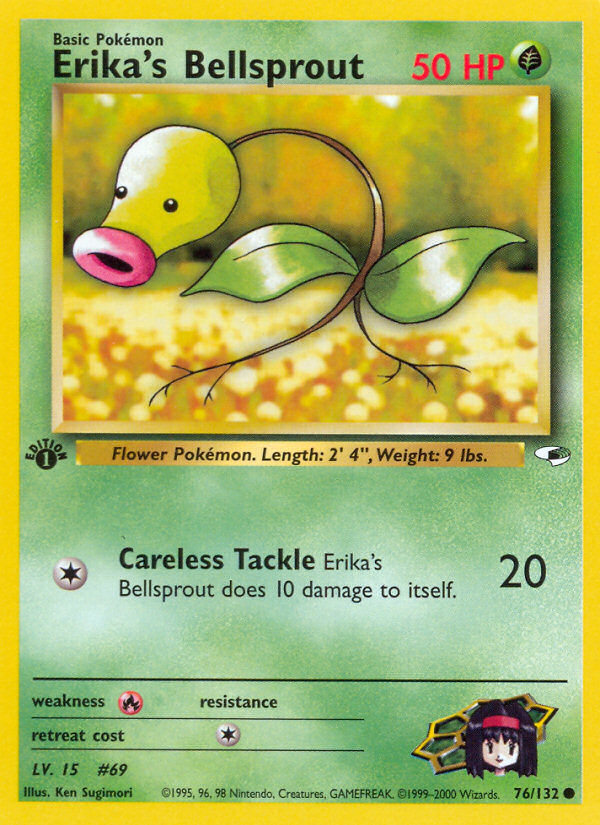 Erika's Bellsprout (76/132) [Gym Heroes 1st Edition] | Good Games Morley