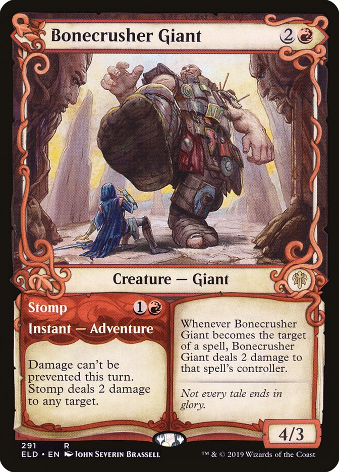 Bonecrusher Giant // Stomp (Showcase) [Throne of Eldraine] | Good Games Morley