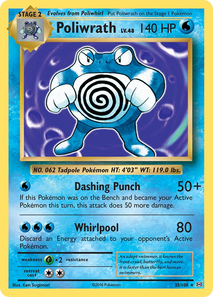 Poliwrath (25/108) (Theme Deck Exclusive) [XY: Evolutions] | Good Games Morley