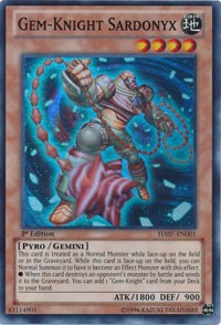 Gem-Knight Sardonyx [HA07-EN001] Super Rare | Good Games Morley