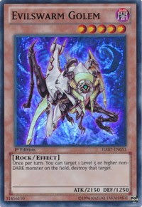Evilswarm Golem [HA07-EN053] Super Rare | Good Games Morley
