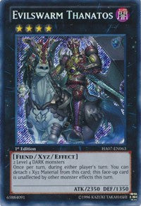 Evilswarm Thanatos [HA07-EN063] Secret Rare | Good Games Morley