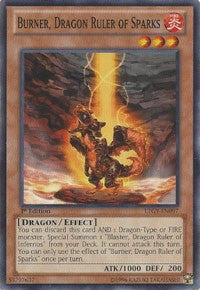 Burner, Dragon Ruler of Sparks [LTGY-EN097] Common | Good Games Morley