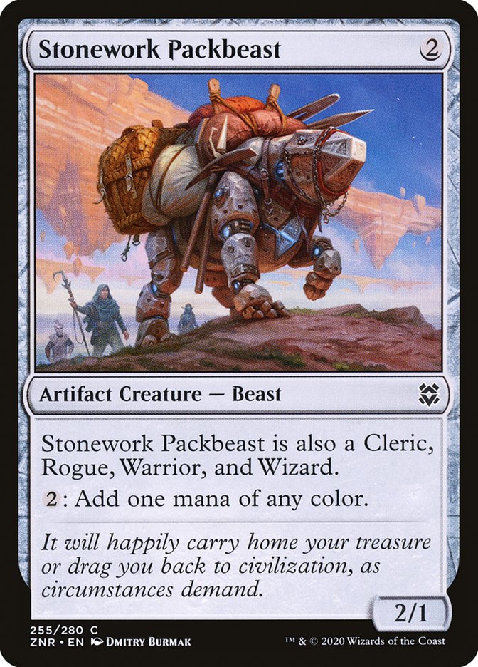 Stonework Packbeast [Zendikar Rising] | Good Games Morley