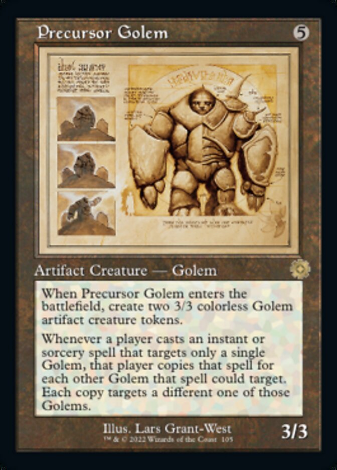 Precursor Golem (Retro Schematic) [The Brothers' War Retro Artifacts] | Good Games Morley