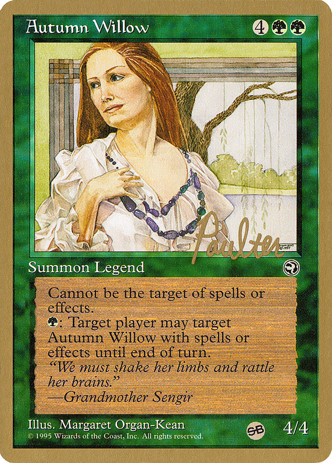 Autumn Willow (Preston Poulter) (SB) [Pro Tour Collector Set] | Good Games Morley